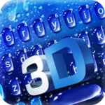 Logo of Blue 3d Water Drop Keyboard Th android Application 